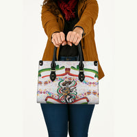 Cinco De Mayo Sugar Skull Mariachi Leather Bag Mexican Fiesta Floral Skeleton Guitar Folk Art