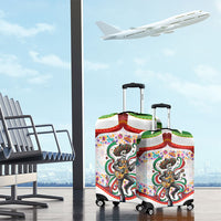 Cinco De Mayo Sugar Skull Mariachi Luggage Cover Mexican Fiesta Floral Skeleton Guitar Folk Art