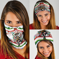 Cinco De Mayo Sugar Skull Mariachi Neck Gaiter Mexican Fiesta Floral Skeleton Guitar Folk Art