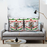 Cinco De Mayo Sugar Skull Mariachi Pillow Cover Mexican Fiesta Floral Skeleton Guitar Folk Art