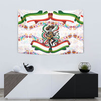 Cinco De Mayo Sugar Skull Mariachi Tapestry Mexican Fiesta Floral Skeleton Guitar Folk Art