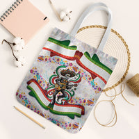 Cinco De Mayo Sugar Skull Mariachi Tote Bag Mexican Fiesta Floral Skeleton Guitar Folk Art