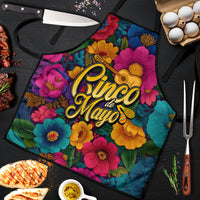 Cinco De Mayo Apron Mariachi Dancer - Vibrant Mexican Floral Fiesta Guitar Folk Art
