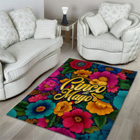 Cinco De Mayo Area Rug Mariachi Dancer - Vibrant Mexican Floral Fiesta Guitar Folk Art