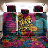 Cinco De Mayo Back Car Seat Cover Mariachi Dancer - Vibrant Mexican Floral Fiesta Guitar Folk Art