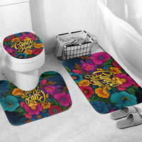 Cinco De Mayo Bathroom Set Mariachi Dancer - Vibrant Mexican Floral Fiesta Guitar Folk Art