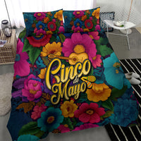 Cinco De Mayo Bedding Set Mariachi Dancer - Vibrant Mexican Floral Fiesta Guitar Folk Art