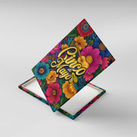 Cinco De Mayo Canvas Wall Art Mariachi Dancer - Vibrant Mexican Floral Fiesta Guitar Folk Art