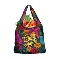 Cinco De Mayo Grocery Bag Mariachi Dancer - Vibrant Mexican Floral Fiesta Guitar Folk Art