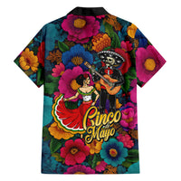 Cinco De Mayo Hawaiian Shirt Mariachi Dancer - Vibrant Mexican Floral Fiesta Guitar Folk Art