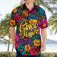 Cinco De Mayo Hawaiian Shirt Mariachi Dancer - Vibrant Mexican Floral Fiesta Guitar Folk Art
