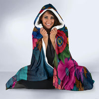 Cinco De Mayo Hooded Blanket Mariachi Dancer - Vibrant Mexican Floral Fiesta Guitar Folk Art