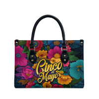Cinco De Mayo Leather Bag Mariachi Dancer - Vibrant Mexican Floral Fiesta Guitar Folk Art
