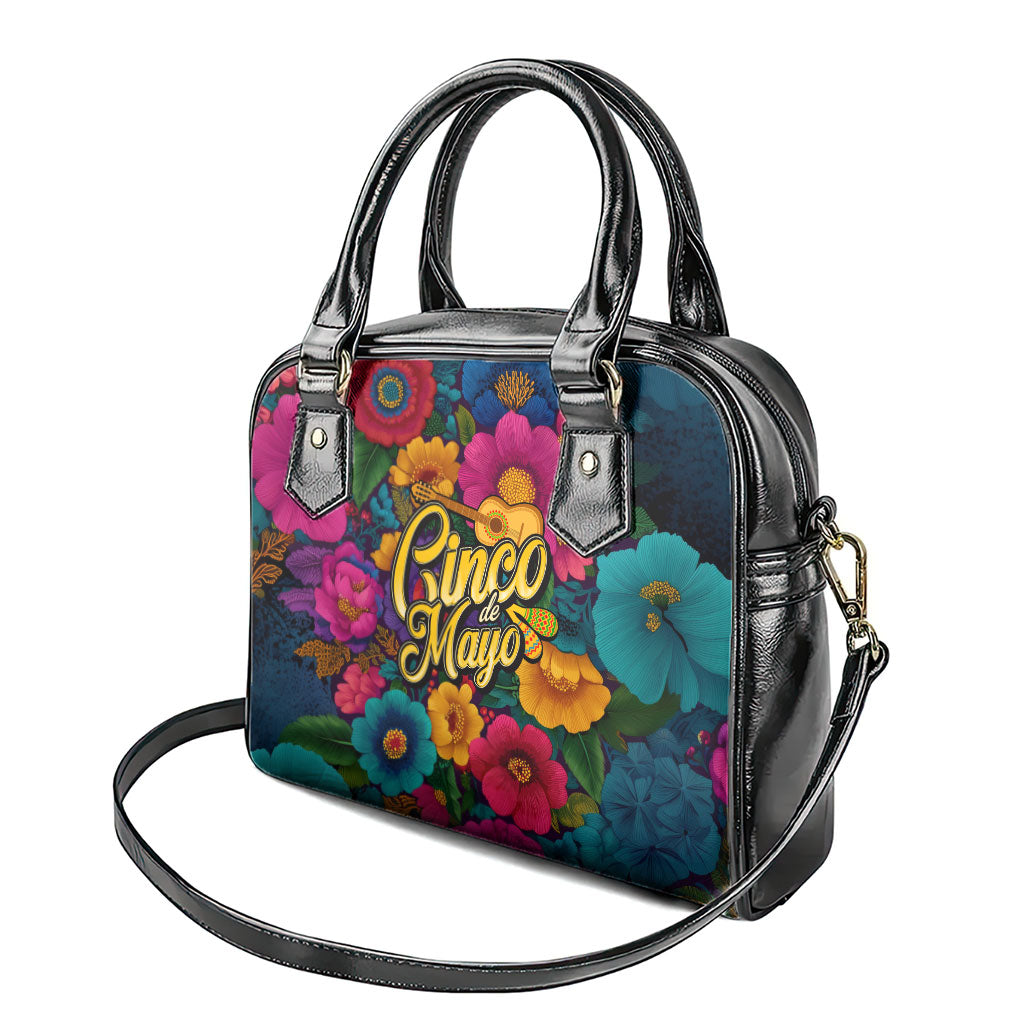 Cinco De Mayo Shoulder Handbag Mariachi Dancer - Vibrant Mexican Floral Fiesta Guitar Folk Art