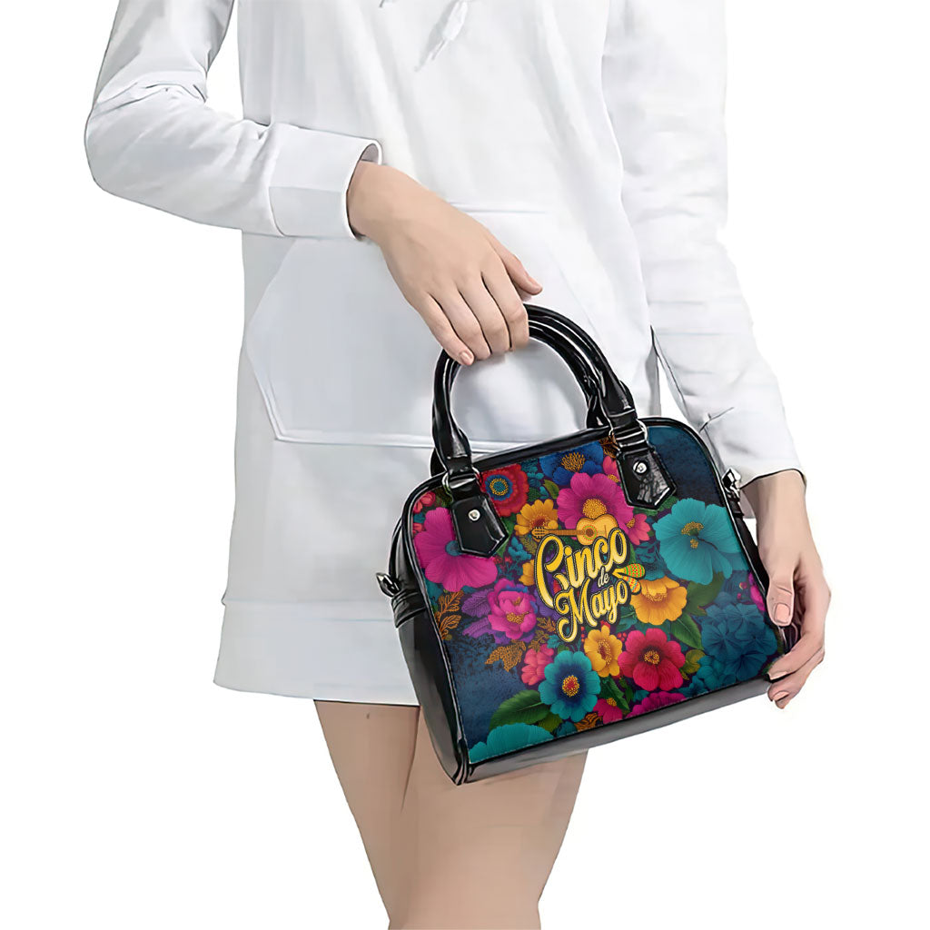 Cinco De Mayo Shoulder Handbag Mariachi Dancer - Vibrant Mexican Floral Fiesta Guitar Folk Art