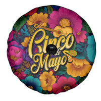 Cinco De Mayo Spare Tire Cover Mariachi Dancer - Vibrant Mexican Floral Fiesta Guitar Folk Art