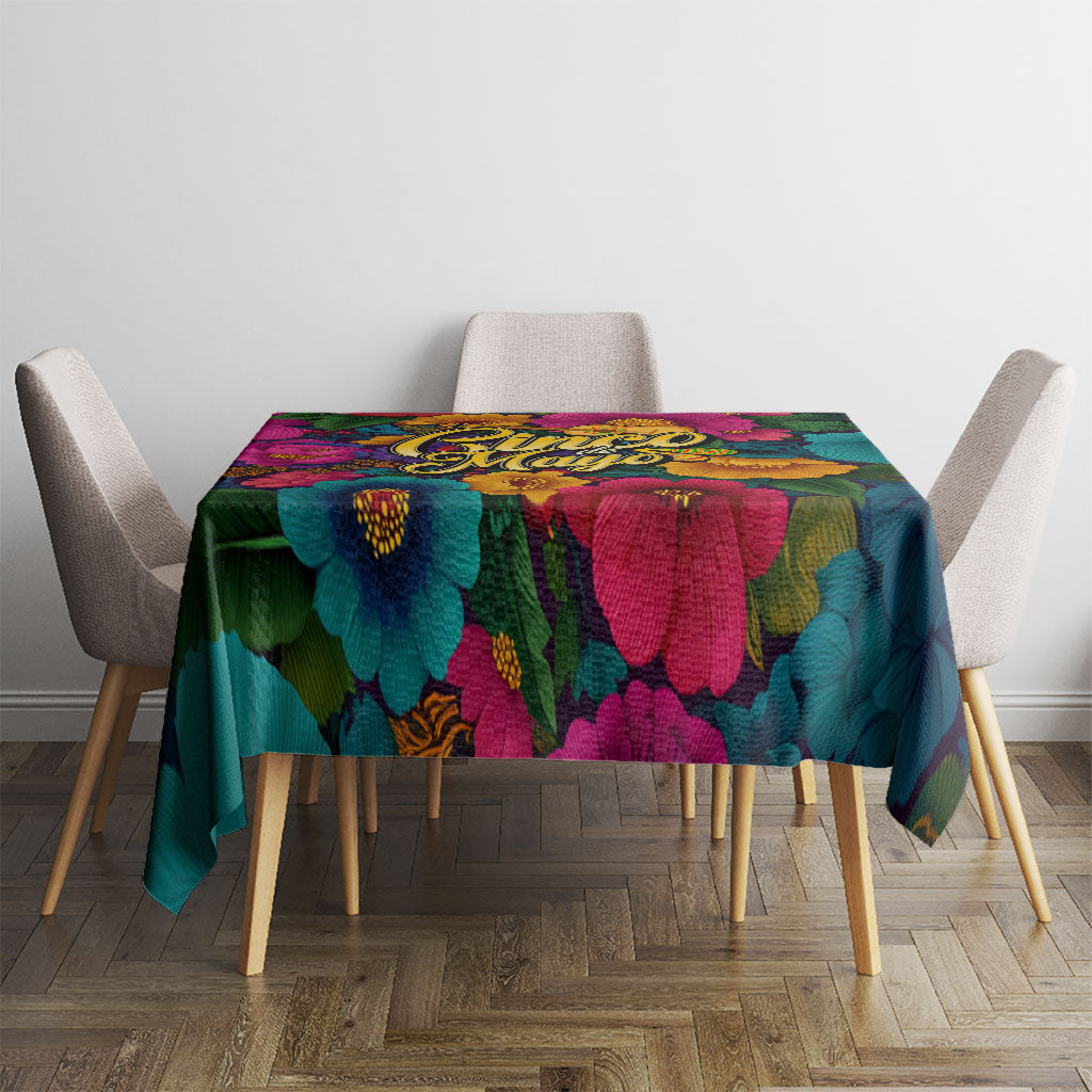 Cinco De Mayo Tablecloth Mariachi Dancer - Vibrant Mexican Floral Fiesta Guitar Folk Art