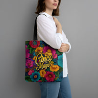 Cinco De Mayo Tote Bag Mariachi Dancer - Vibrant Mexican Floral Fiesta Guitar Folk Art