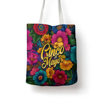 Cinco De Mayo Tote Bag Mariachi Dancer - Vibrant Mexican Floral Fiesta Guitar Folk Art