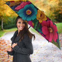 Cinco De Mayo Umbrella Mariachi Dancer - Vibrant Mexican Floral Fiesta Guitar Folk Art