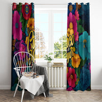 Cinco De Mayo Window Curtain Mariachi Dancer - Vibrant Mexican Floral Fiesta Guitar Folk Art
