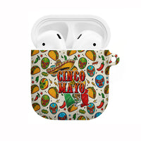 Cinco De Mayo AirPods Case Lucha Libre Wrestler - Pop Art Comic Style Mexican Fiesta Taco