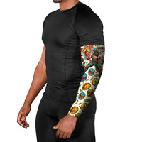 Cinco De Mayo Arm Sleeves Lucha Libre Wrestler - Pop Art Comic Style Mexican Fiesta Taco