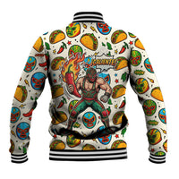 Cinco De Mayo Baseball Jacket Lucha Libre Wrestler - Pop Art Comic Style Mexican Fiesta Taco