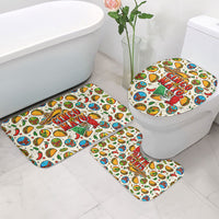 Cinco De Mayo Bathroom Set Lucha Libre Wrestler - Pop Art Comic Style Mexican Fiesta Taco