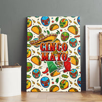 Cinco De Mayo Canvas Wall Art Lucha Libre Wrestler - Pop Art Comic Style Mexican Fiesta Taco