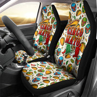 Cinco De Mayo Car Seat Cover Lucha Libre Wrestler - Pop Art Comic Style Mexican Fiesta Taco