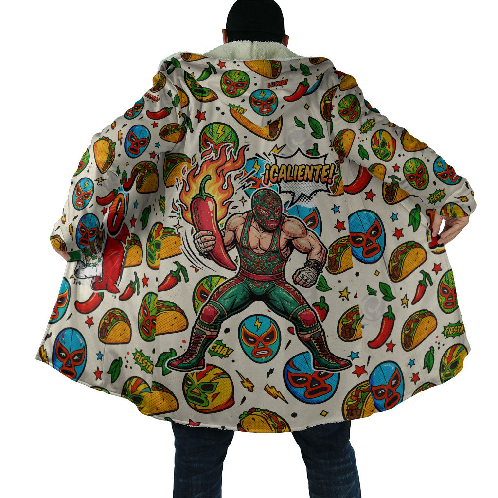 Cinco De Mayo Cloak Lucha Libre Wrestler - Pop Art Comic Style Mexican Fiesta Taco