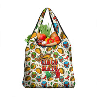 Cinco De Mayo Grocery Bag Lucha Libre Wrestler - Pop Art Comic Style Mexican Fiesta Taco