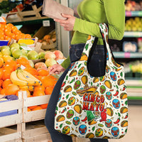Cinco De Mayo Grocery Bag Lucha Libre Wrestler - Pop Art Comic Style Mexican Fiesta Taco