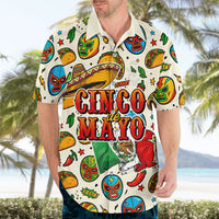 Cinco De Mayo Hawaiian Shirt Lucha Libre Wrestler - Pop Art Comic Style Mexican Fiesta Taco