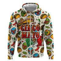Cinco De Mayo Hoodie Lucha Libre Wrestler - Pop Art Comic Style Mexican Fiesta Taco