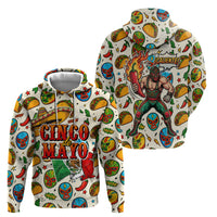 Cinco De Mayo Hoodie Lucha Libre Wrestler - Pop Art Comic Style Mexican Fiesta Taco