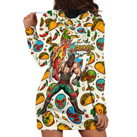 Cinco De Mayo Hoodie Dress Lucha Libre Wrestler - Pop Art Comic Style Mexican Fiesta Taco