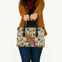 Cinco De Mayo Leather Bag Lucha Libre Wrestler - Pop Art Comic Style Mexican Fiesta Taco