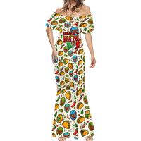 Cinco De Mayo Mermaid Dress Lucha Libre Wrestler - Pop Art Comic Style Mexican Fiesta Taco
