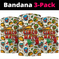 Cinco De Mayo Neck Gaiter Lucha Libre Wrestler - Pop Art Comic Style Mexican Fiesta Taco
