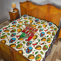 Cinco De Mayo Quilt Lucha Libre Wrestler - Pop Art Comic Style Mexican Fiesta Taco