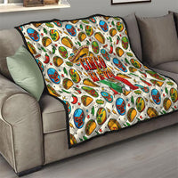 Cinco De Mayo Quilt Lucha Libre Wrestler - Pop Art Comic Style Mexican Fiesta Taco