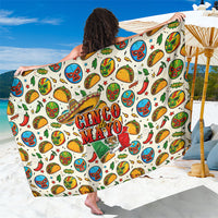 Cinco De Mayo Sarong Lucha Libre Wrestler - Pop Art Comic Style Mexican Fiesta Taco