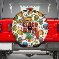 Cinco De Mayo Spare Tire Cover Lucha Libre Wrestler - Pop Art Comic Style Mexican Fiesta Taco