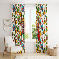 Cinco De Mayo Window Curtain Lucha Libre Wrestler - Pop Art Comic Style Mexican Fiesta Taco