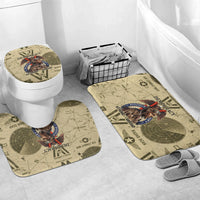 Double V Campaign Tuskegee Airmen Bathroom Set Vintage Military Aviation P-51 Mustang World War II Art