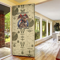 Double V Campaign Tuskegee Airmen Door Cover Vintage Military Aviation P-51 Mustang World War II Art