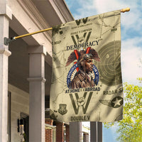 Double V Campaign Tuskegee Airmen Garden Flag Vintage Military Aviation P-51 Mustang World War II Art