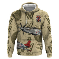 Double V Campaign Tuskegee Airmen Hoodie Vintage Military Aviation P-51 Mustang World War II Art